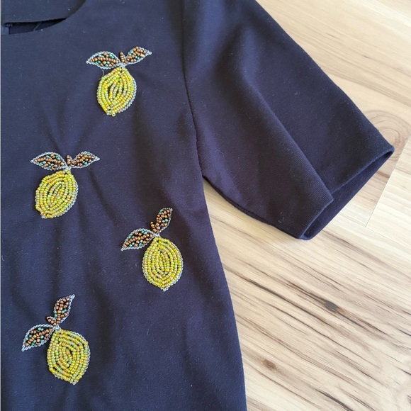 Saks Fifth Avenue Red Label Navy Top - Picture 6 of 8